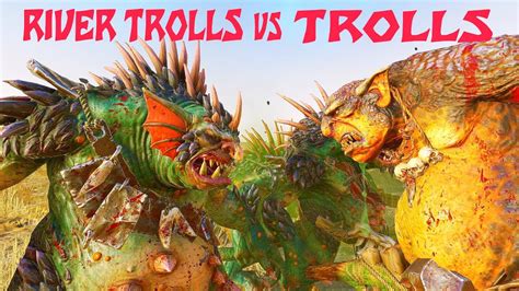 River Trolls vs Trolls. Battle Testing. Total War .